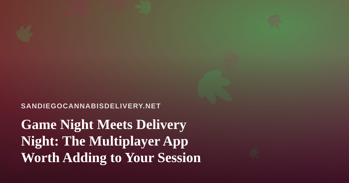 Game Night Meets Delivery Night: The Multiplayer App Worth Adding to Your Session
